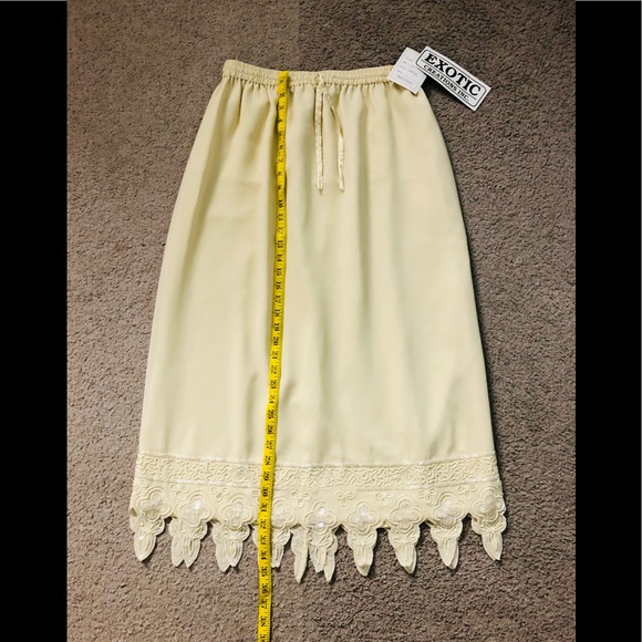 Exotic Beaded Skirt Sz L New with Tags Embellished Sparkly Bottoms embellished - Picture 4 of 15